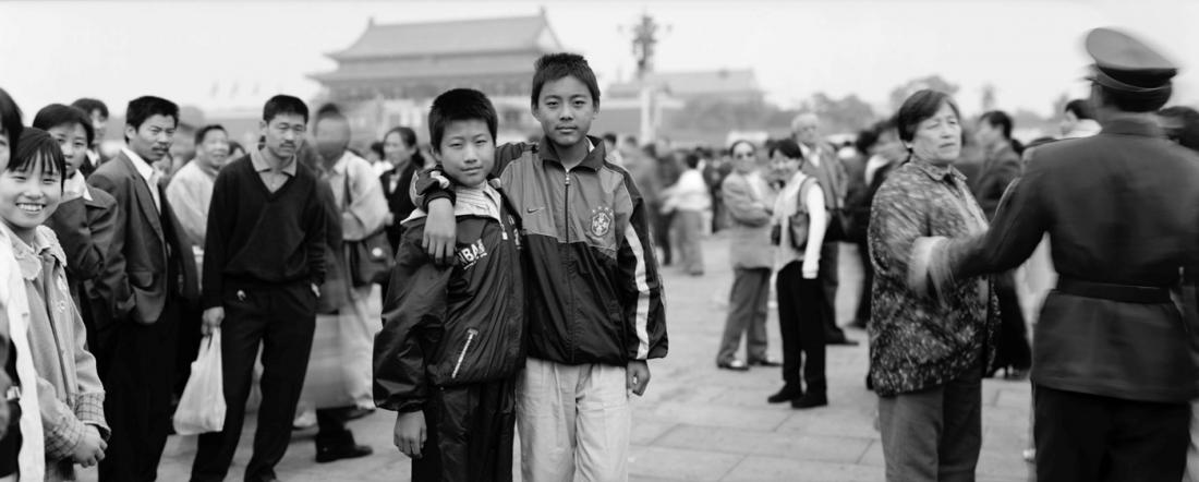 Tiananmen portrait, 50th anniversary of the People’s Republic of China, 1999 ©Lois Conner