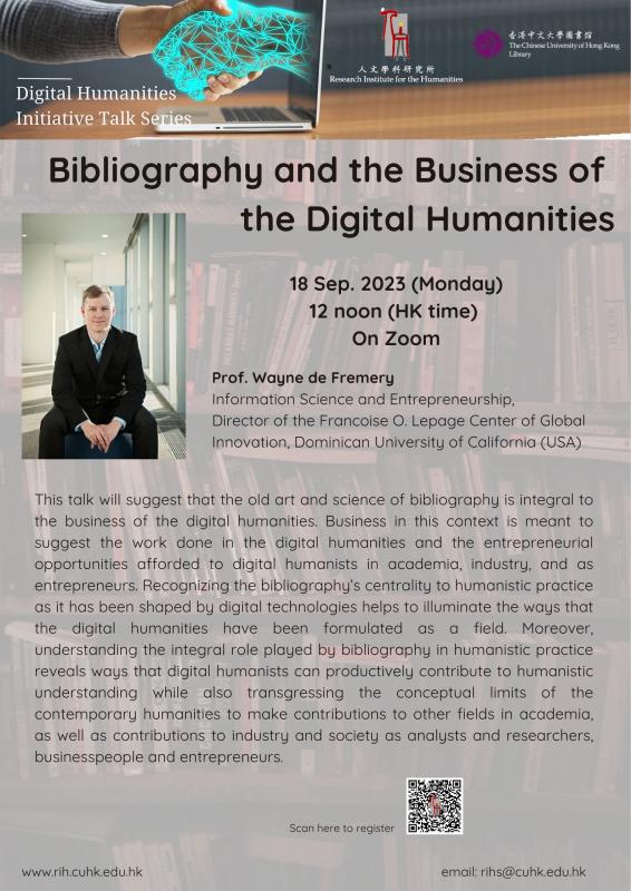 Digital Humanities Initiative Talk Series: Bibliography And The ...